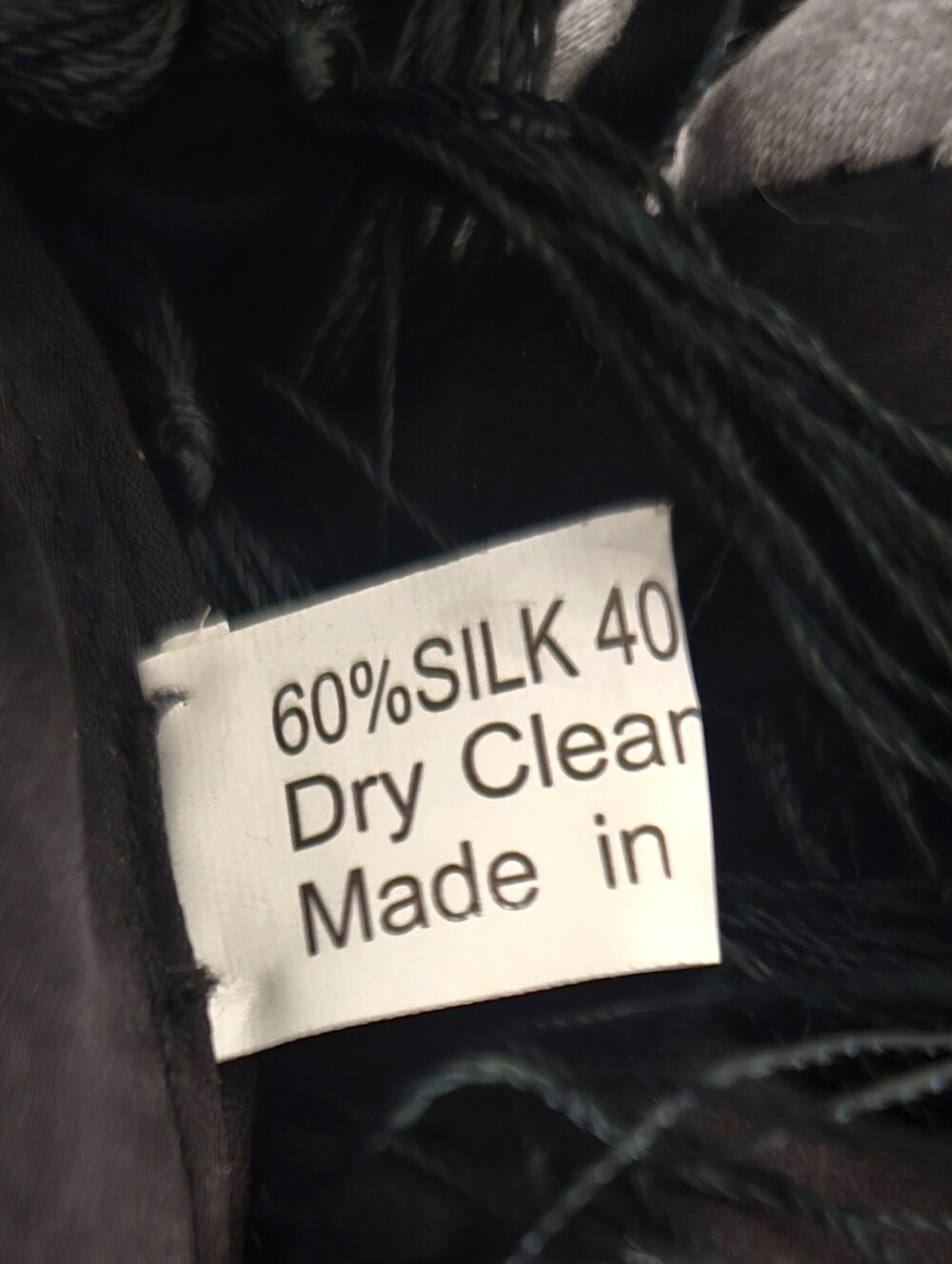 Triangular Fringed Wrap Scarf Cover-Up - Picture 5 of 7